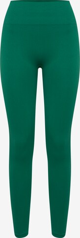 The Jogg Concept Skinny Leggings in Green: front