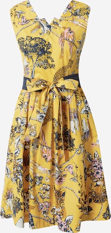 Robe-chemise 'Souvenir Avec Plaisir' Blutsgeschwister en jaune : devant