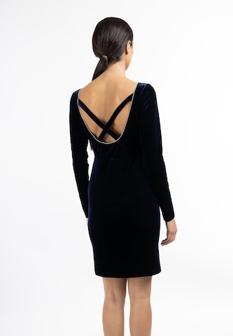 Robe de cocktail faina en bleu