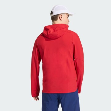 ADIDAS PERFORMANCE Φθινοπωρινό και ανοιξιάτικο μπουφάν 'Spain Tiro Travel Full Zip Windbreaker' σε κόκκινο