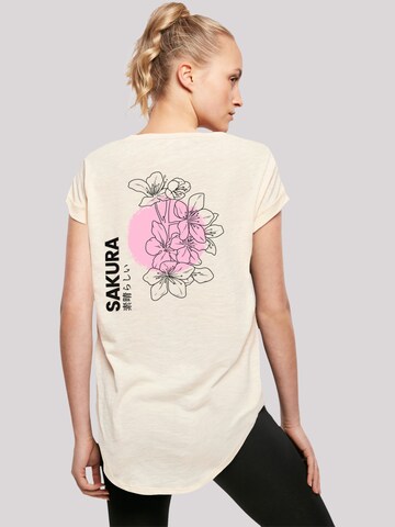 T-shirt 'Sakura' F4NT4STIC en beige
