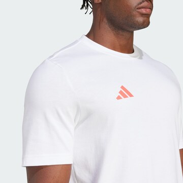 T-Shirt fonctionnel 'France' ADIDAS PERFORMANCE en blanc