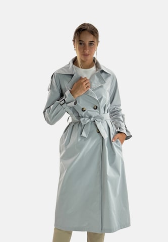 Elara Between-seasons coat in Grey: front