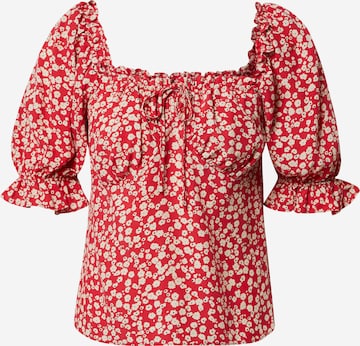 River Island - Blusa em vermelho: frente