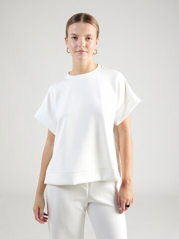 Sweat-shirt Rich & Royal en blanc : devant