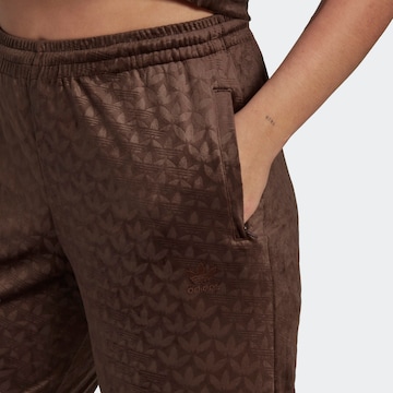Wide leg Pantaloni 'Velvet Straight' di ADIDAS ORIGINALS in marrone