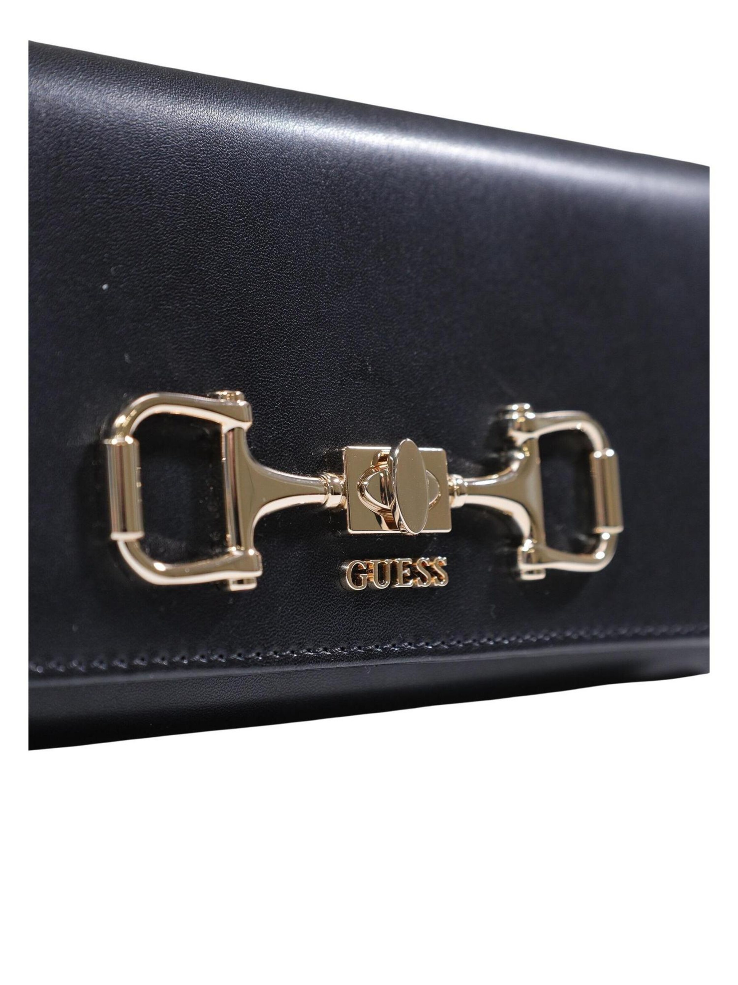 Portamonete 'JANIE SLG FLAP ORGANIZER SWVG99 10155' di GUESS in nero