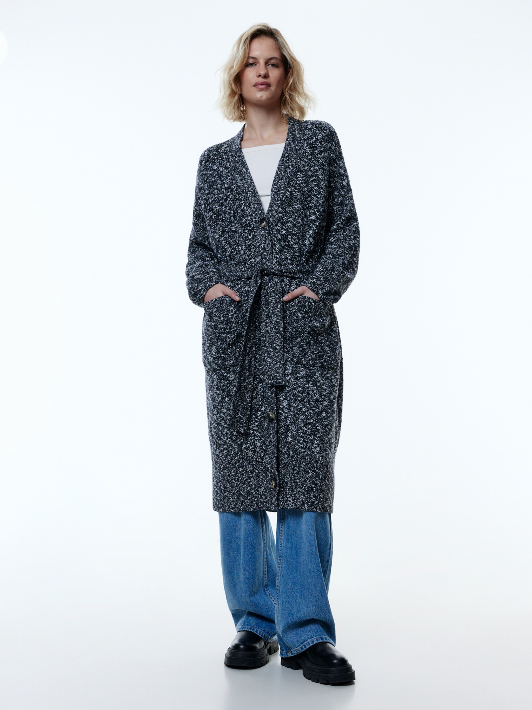 EDITED Produkte Strickjacke 'Yule' anthrazit