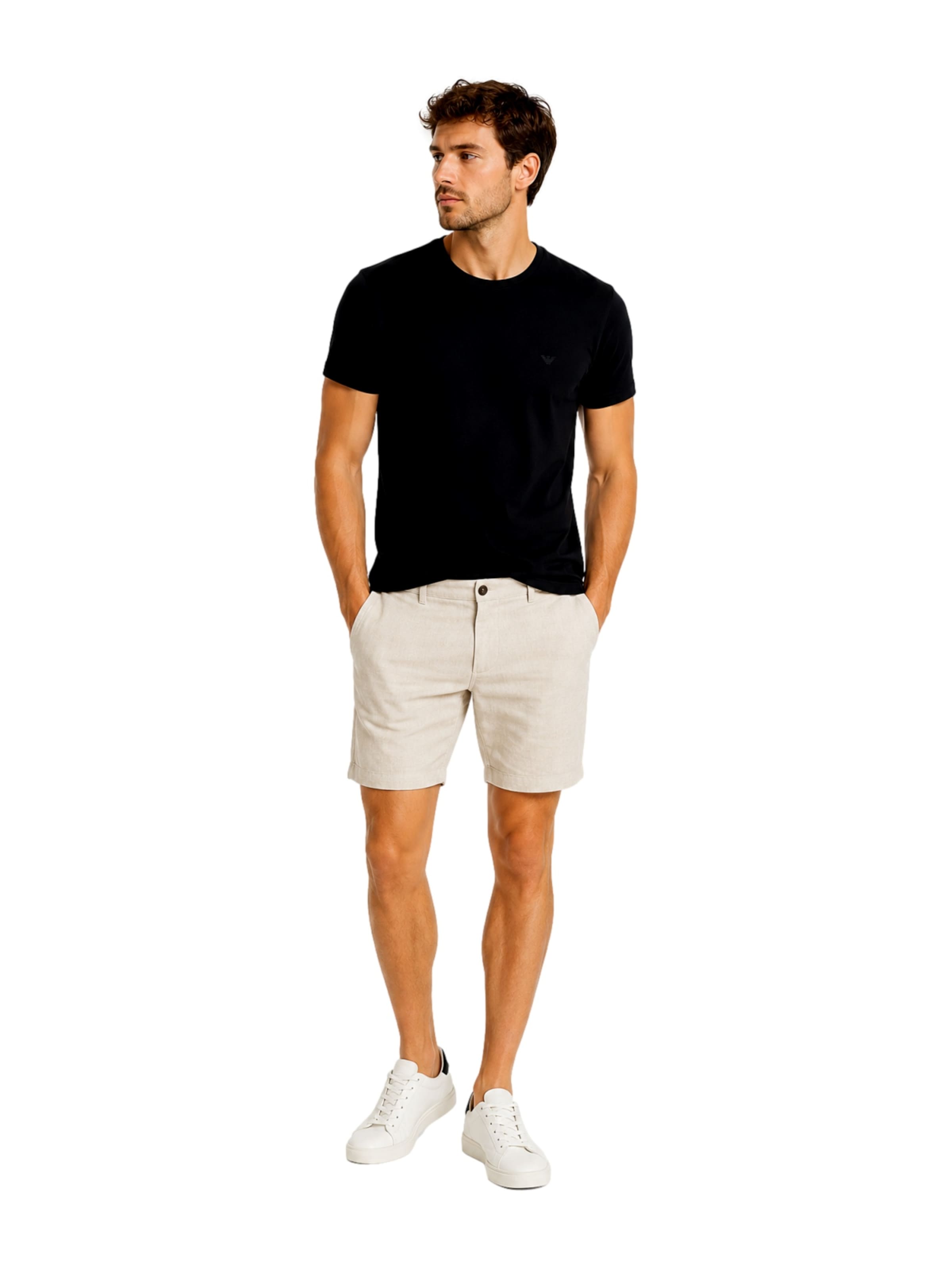 Emporio Armani Shirt 'Doppelpack' in Zwart