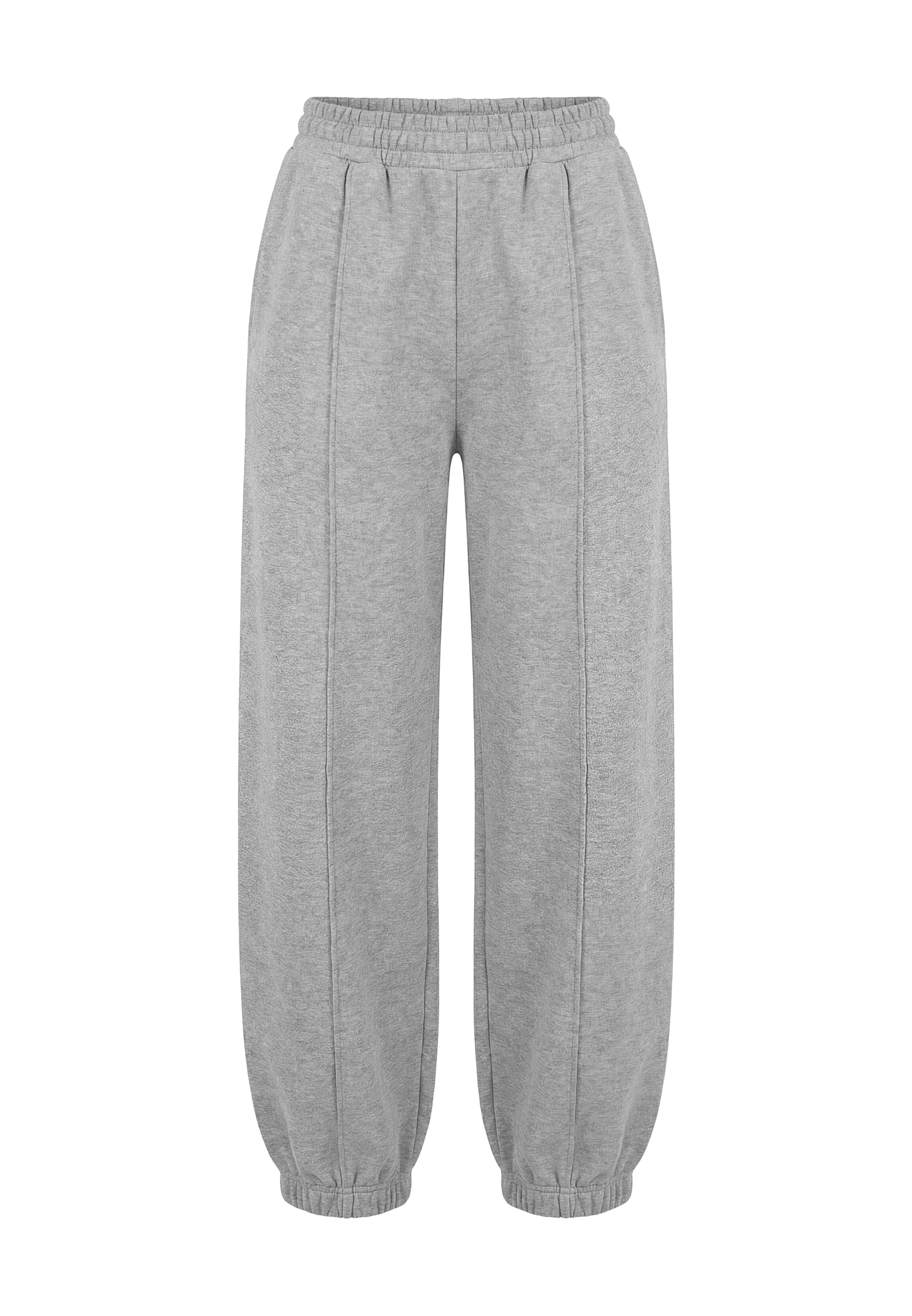 myMo ATHLSR Tapered Trousers in Grey: front