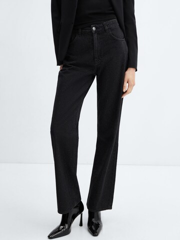 MANGO Regular Jeans 'Dioni' in Schwarz: predná strana