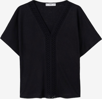 MANGO T-shirt 'BOHO' en noir, Vue avec produit