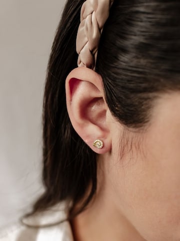 Hey Happiness - Pendientes 'Nautilus Shine' en oro