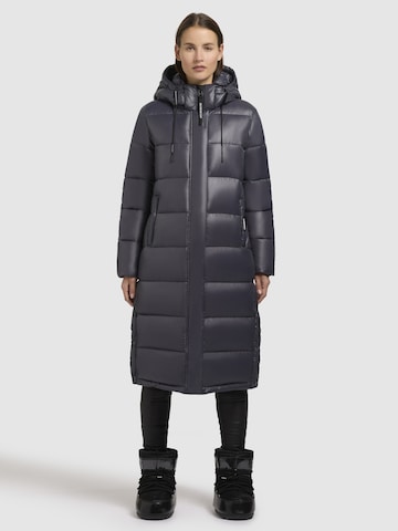 khujo - Sobretudo de inverno 'JULINA3 SATIN' em azul