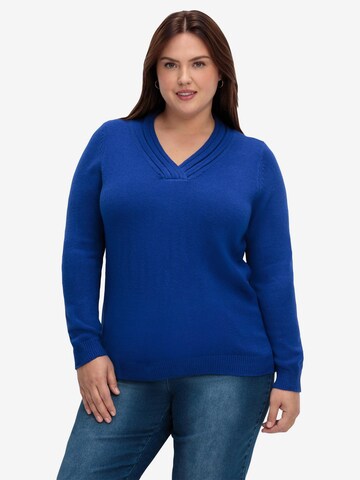 SHEEGO Sweater in Blue: front