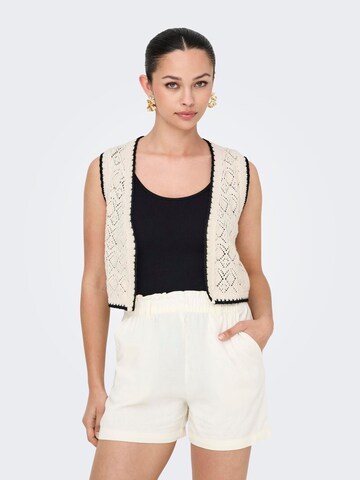 ONLY Strikvest 'ONLlyon' i beige: forside