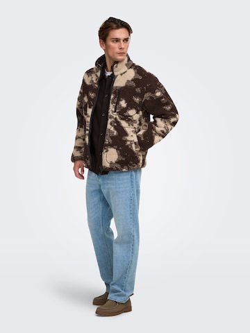 Only & Sons Between-Season Jacket 'ONSWadud' in Brown