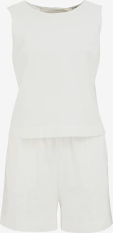 WE FashionKombinezon - bijela boja: prednji dio