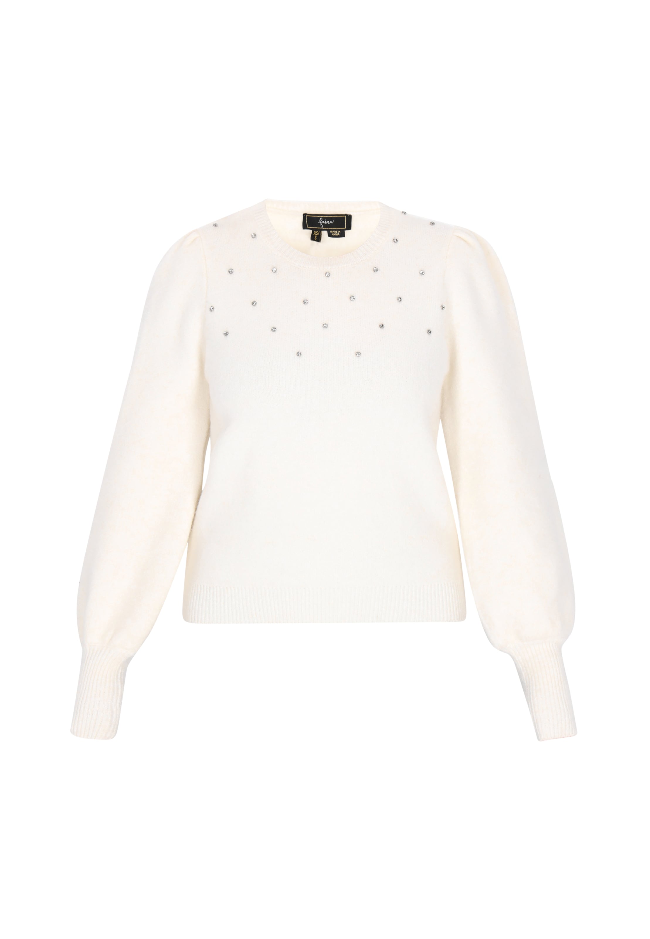 faina Trui in Wit: voorkant