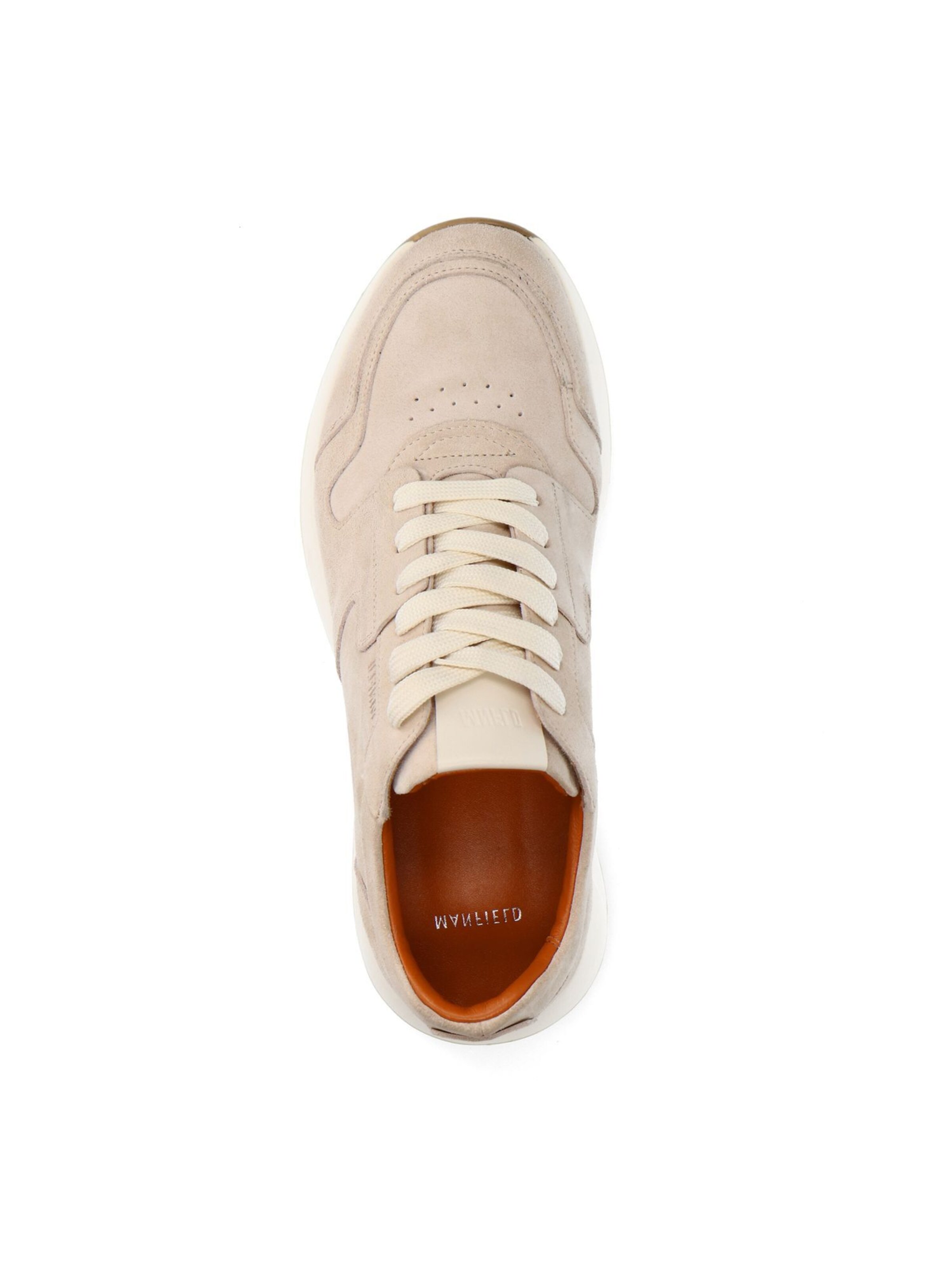 MANFIELD Sneakers laag in Beige