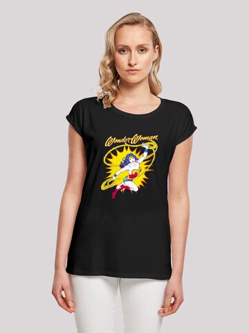T-shirt 'DC Comics Wonder Woman' F4NT4STIC en noir : devant