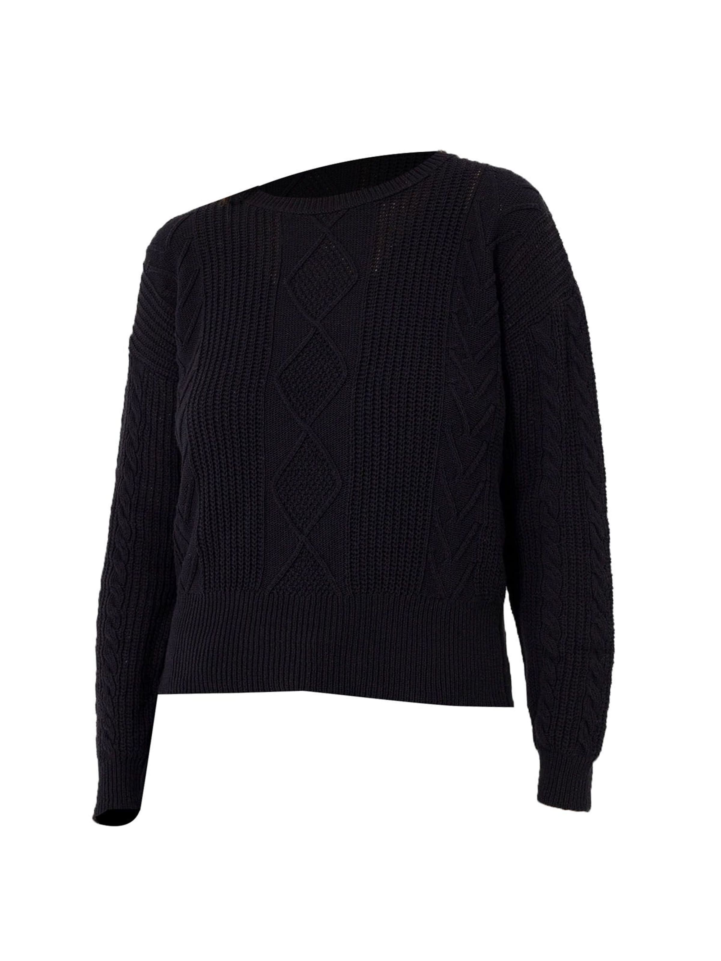 Dandalo Cardigan i sort: forside