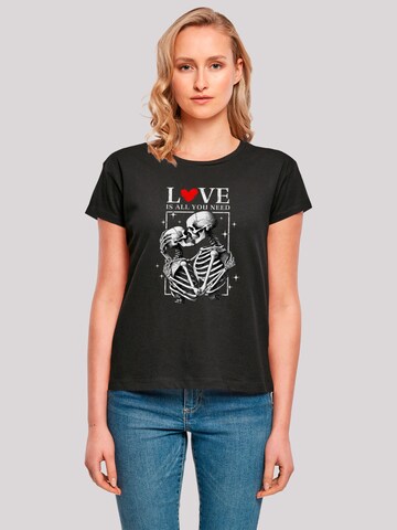 F4NT4STIC Shirt 'Love is all you need' in Black: front