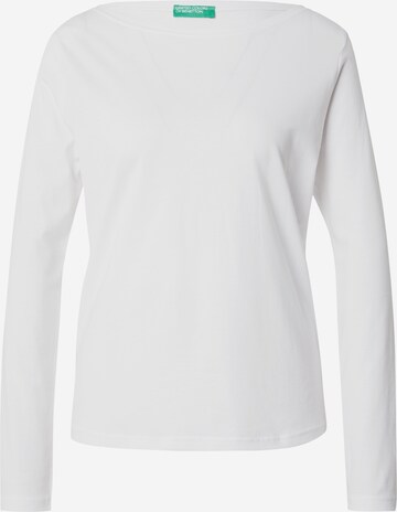 UNITED COLORS OF BENETTON Shirt in White: front