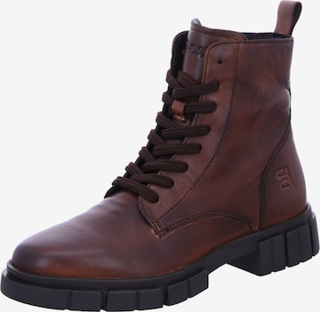 TT. BAGATT Lace-Up Ankle Boots in Brown: front