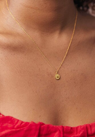 Stilnest Necklace 'Solar Eclipse' in Gold: front