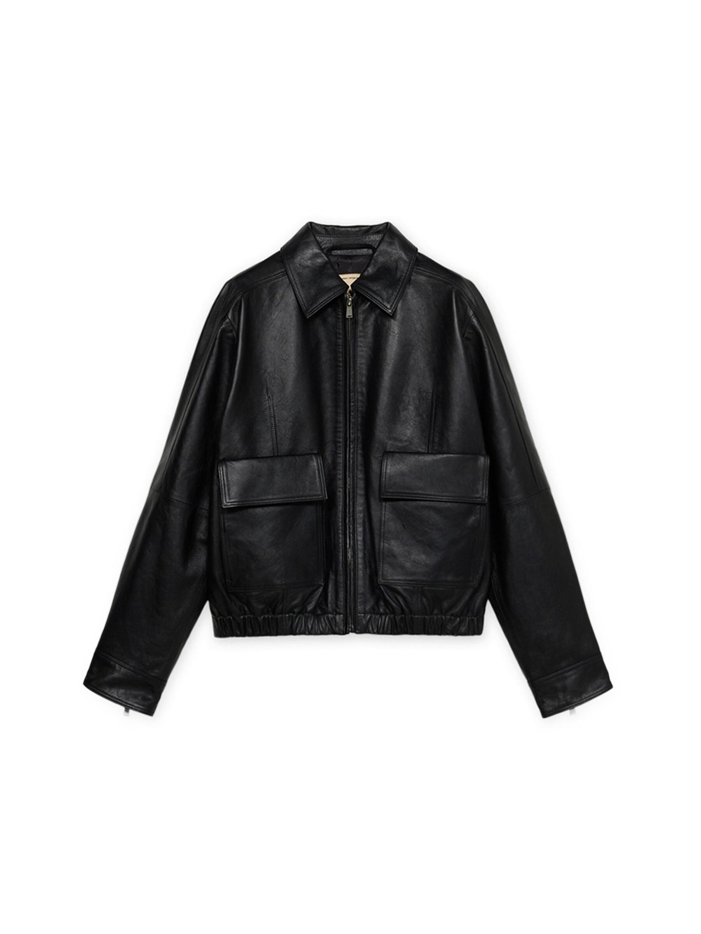 Trussardi - Chaqueta de entretiempo en negro: frente