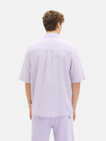 purpurinė TOM TAILOR DENIM Patogus modelis Marškiniai