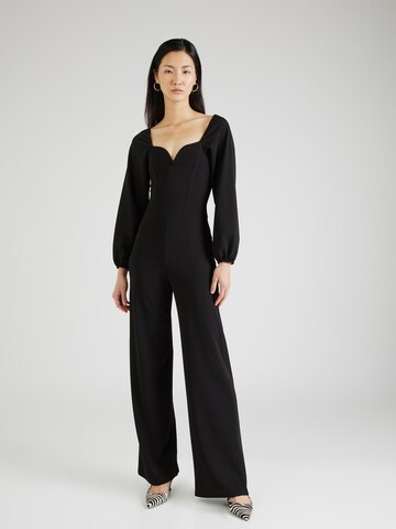 SISTERS POINT - Jumpsuit 'NO-JU' en negro: frente