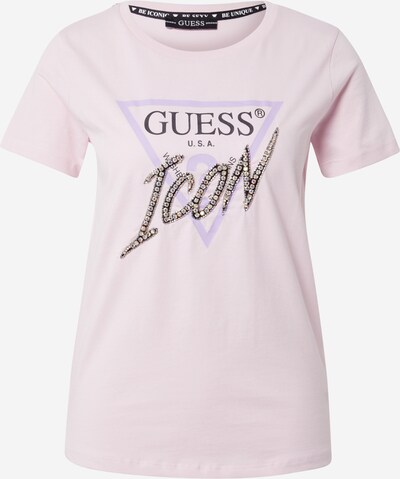 GUESS T-shirt i grafit / ljuslila / rosa, Produktvy