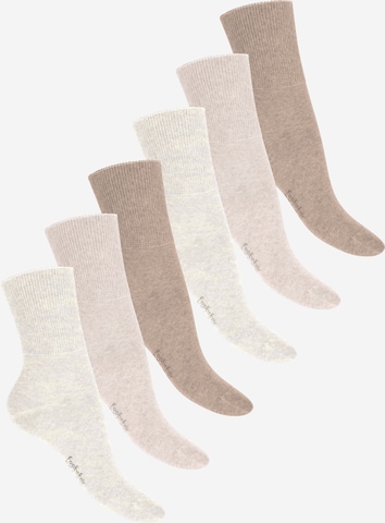 footstar Socks 'Comfort Fit' in Beige: front