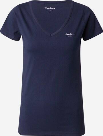Pepe Jeans - Camiseta 'CORINE' en azul: frente