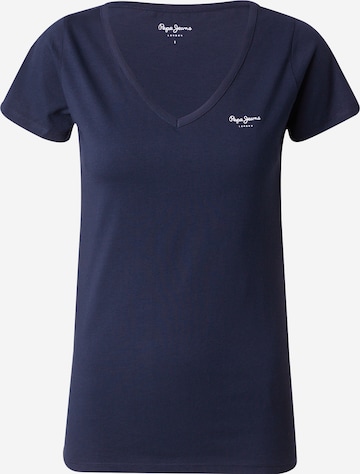 Pepe Jeans T-shirt 'CORINE' i blå: framsida