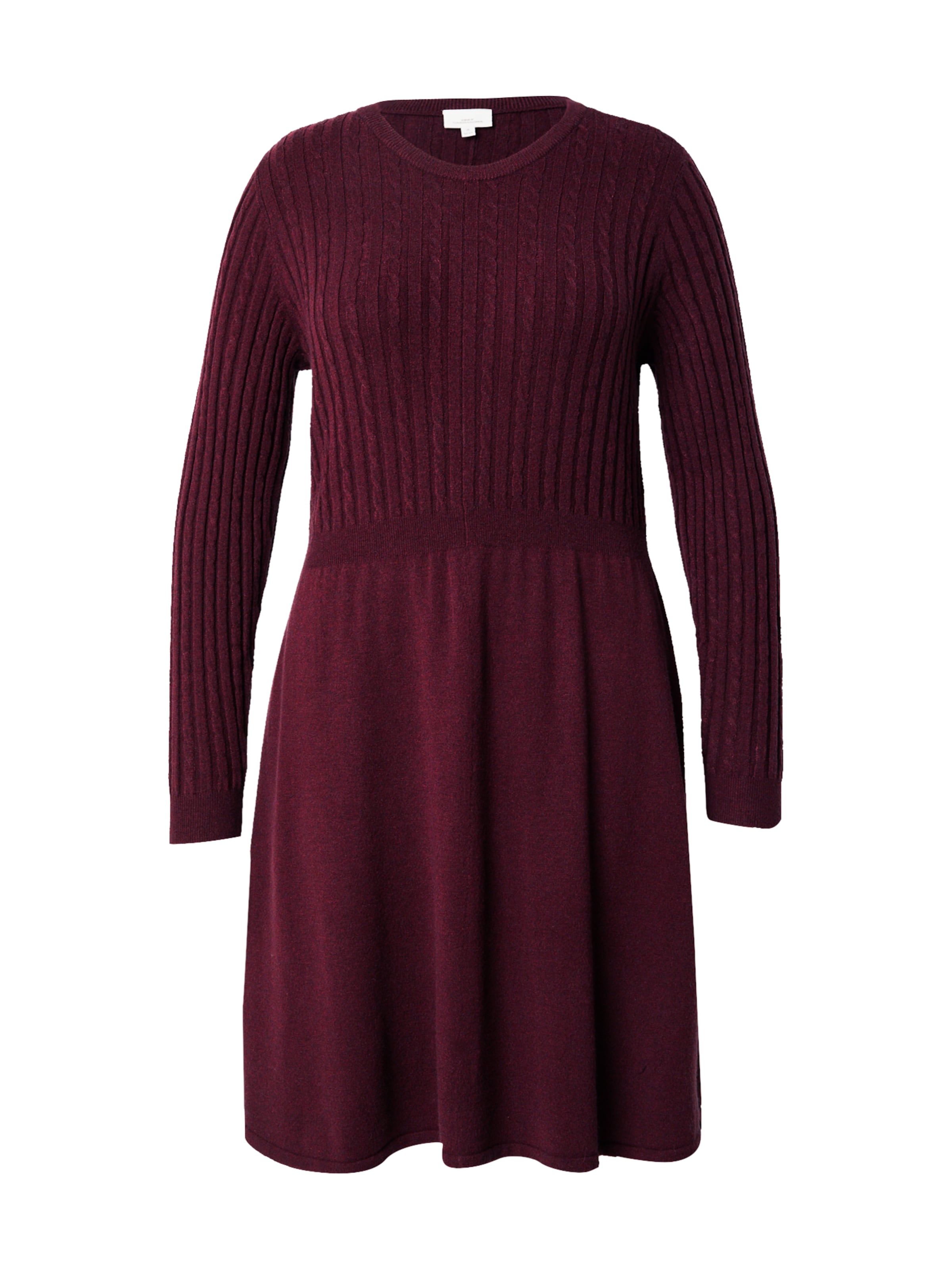 ONLY Carmakoma - Vestido de punto 'CARFIA' en rojo: frente