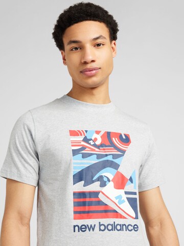 T-Shirt 'Triathlon' new balance en gris