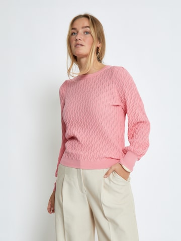 Peppercorn Trui 'Rosalia' in Roze: voorkant