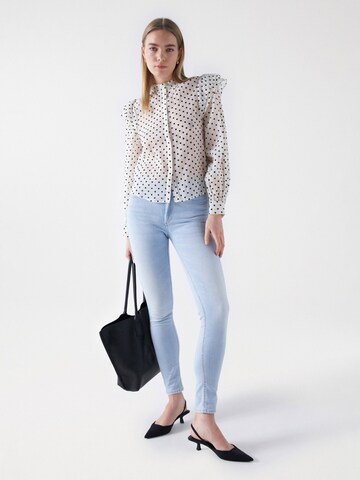 Skinny Jean 'Destiny' Salsa Jeans en bleu