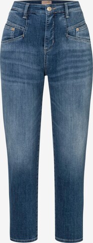 MAC Tapered Jeans 'Rich Carrot' in Blauw: voorkant