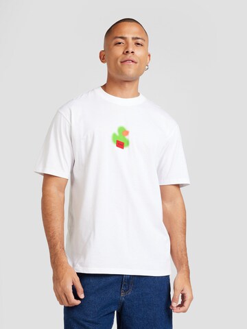 HUGO T-Shirt 'Dilippers' in Weiß