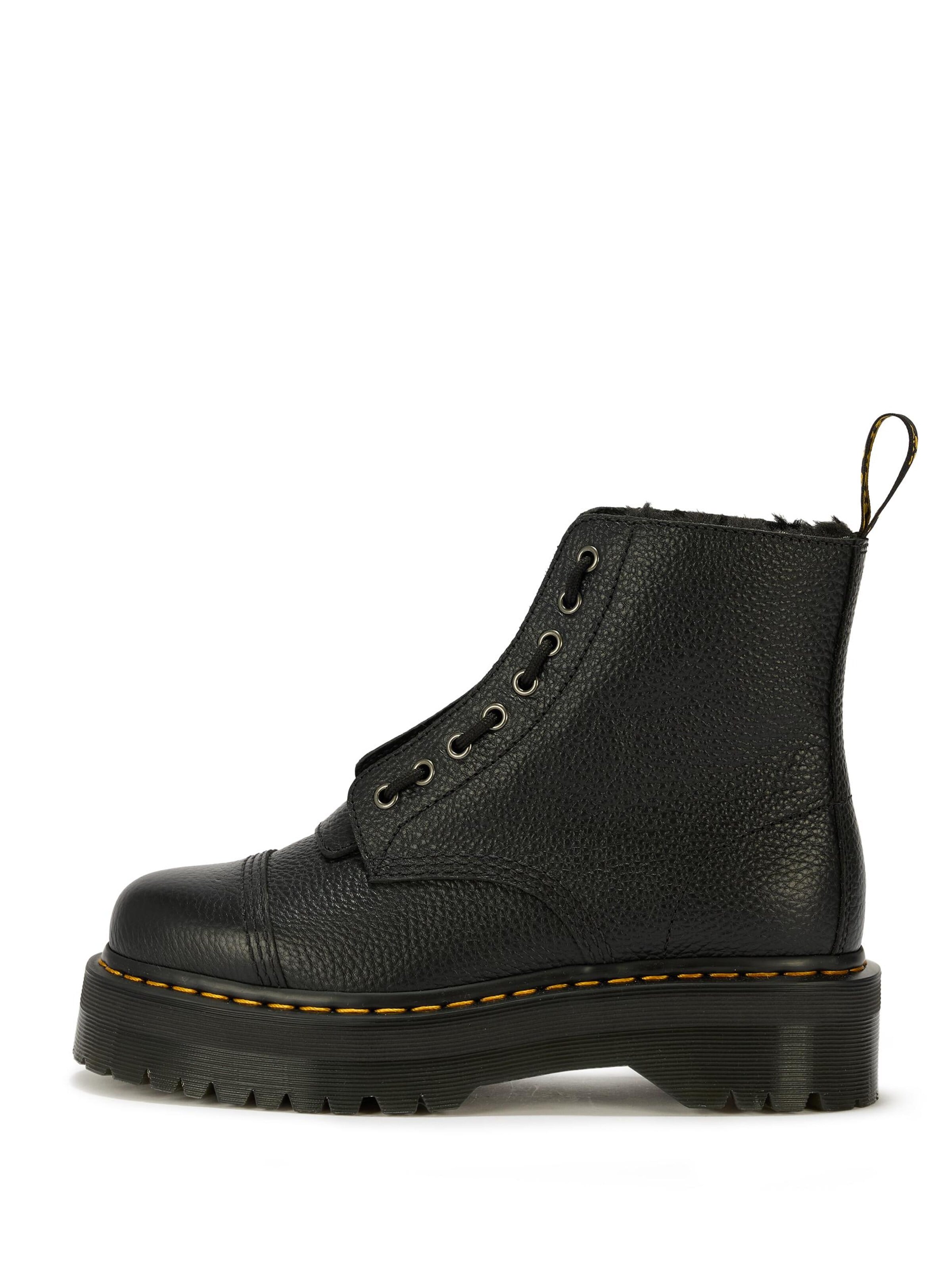 Dr. Martens Къси ботуши 'Sinclair' в черно: отпред