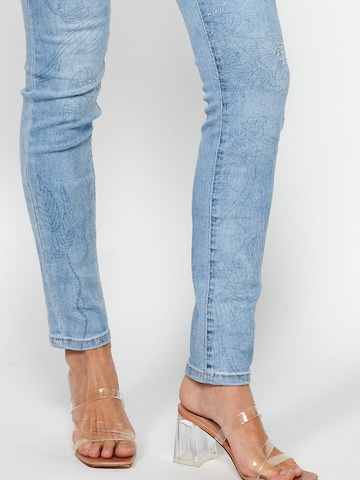 KOROSHI Skinny Jeans in Blau