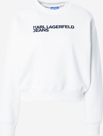Sweat-shirt 'Essential' KARL LAGERFELD JEANS en blanc : devant
