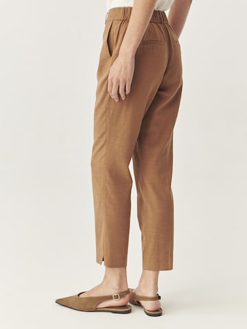 Wide Leg Pantalon TATUUM en marron