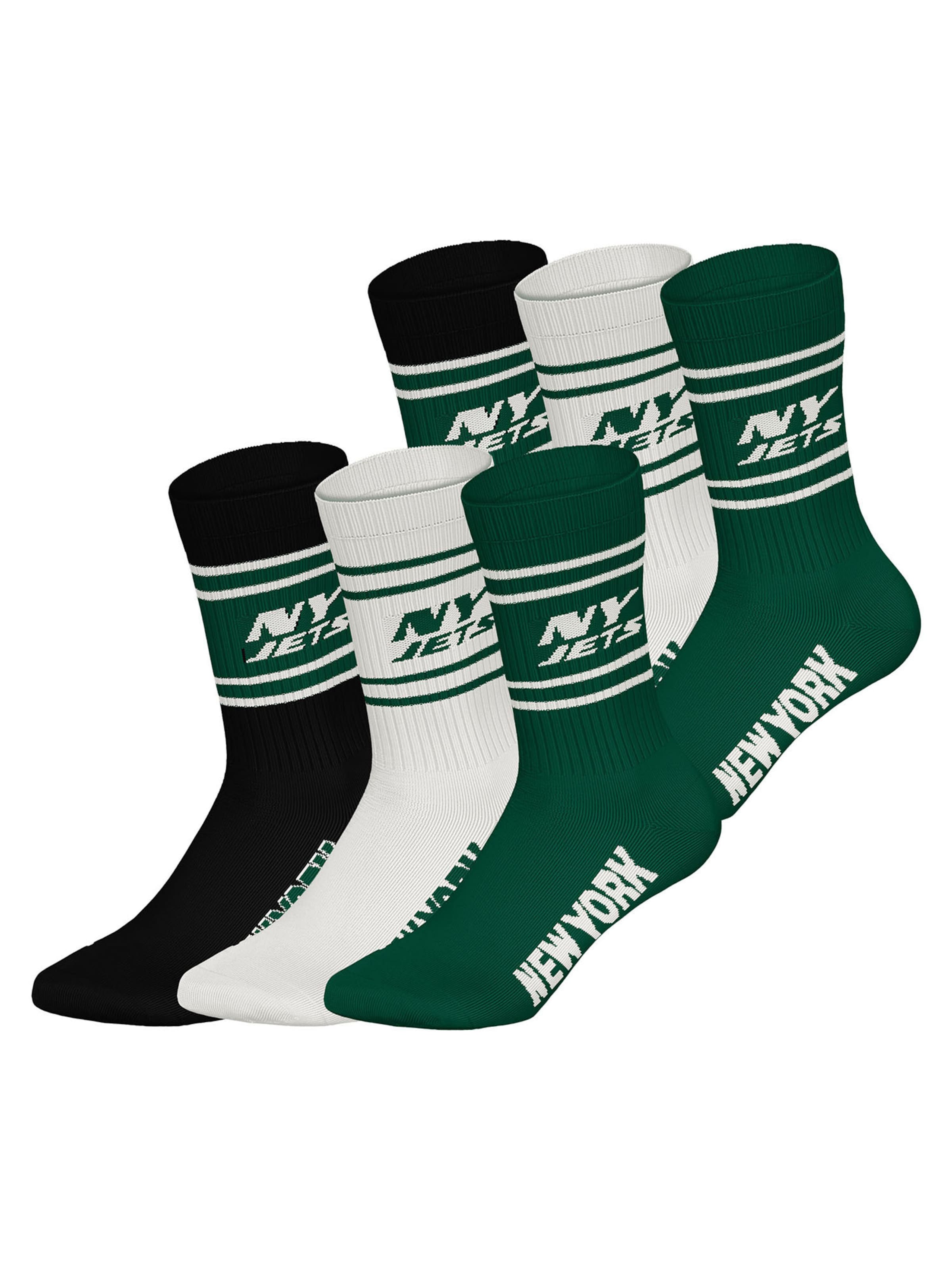 Chaussettes 'NY Jets Crew' Huddle en vert : devant