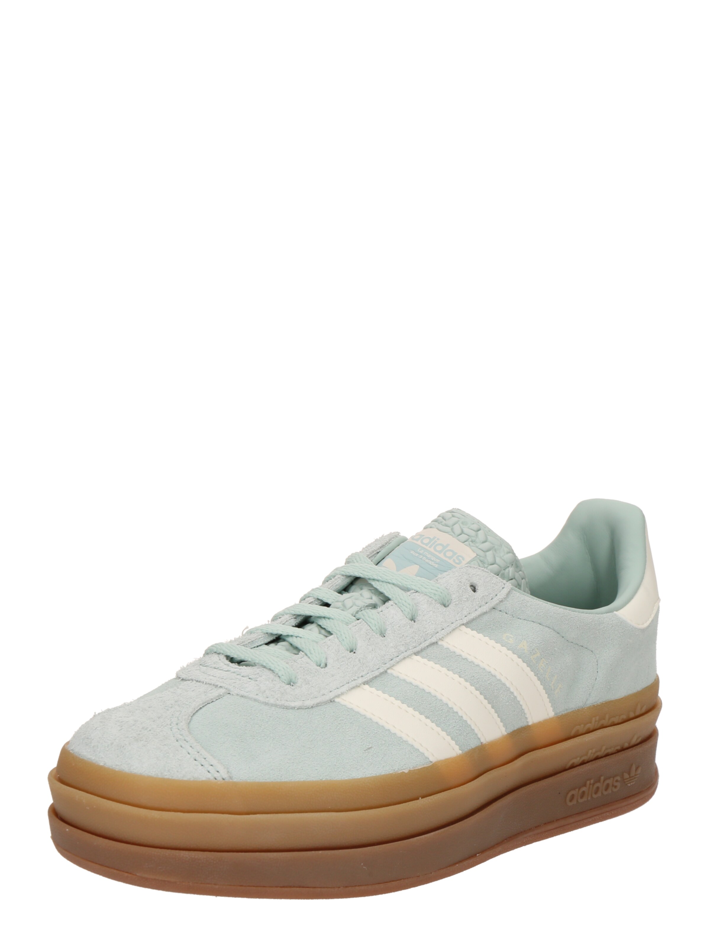 Baskets basses 'GAZELLE BOLD' ADIDAS ORIGINALS en vert : devant