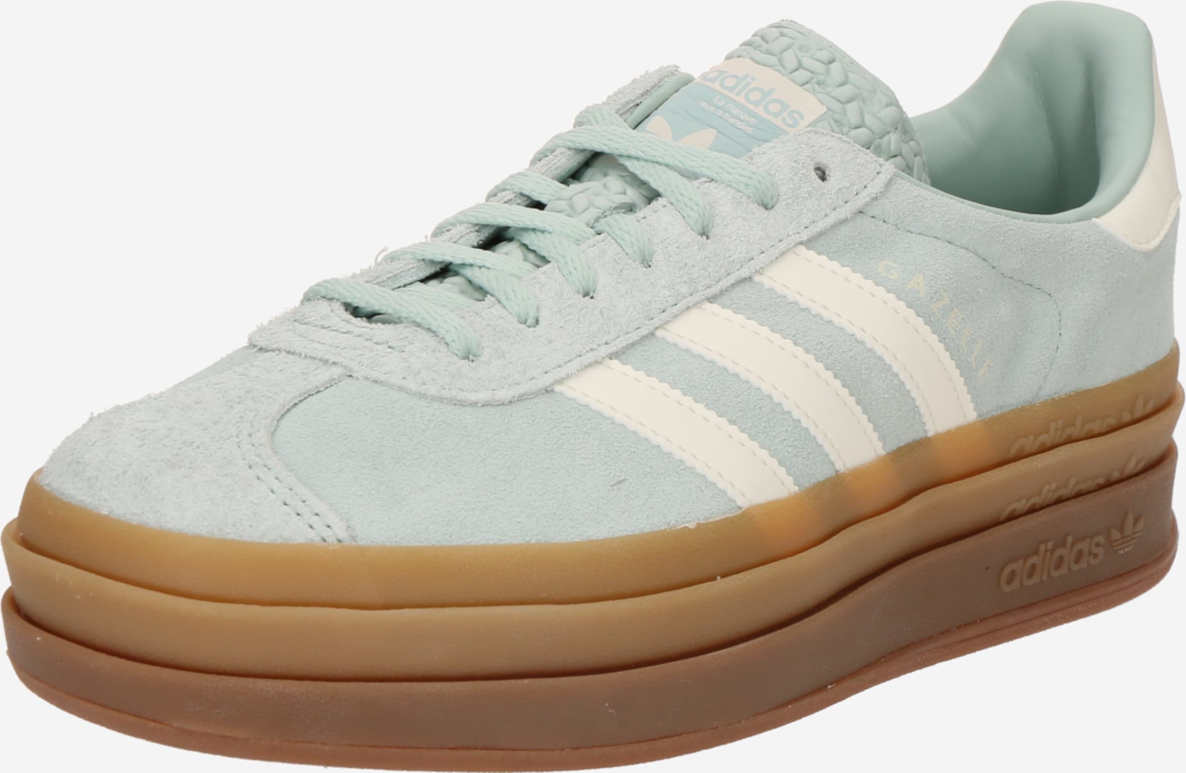 adidas gazelle silver green womens Women's adidas Gazelle Bold Clear Mint/Lucid Blue/Gold Metallic / 7.5